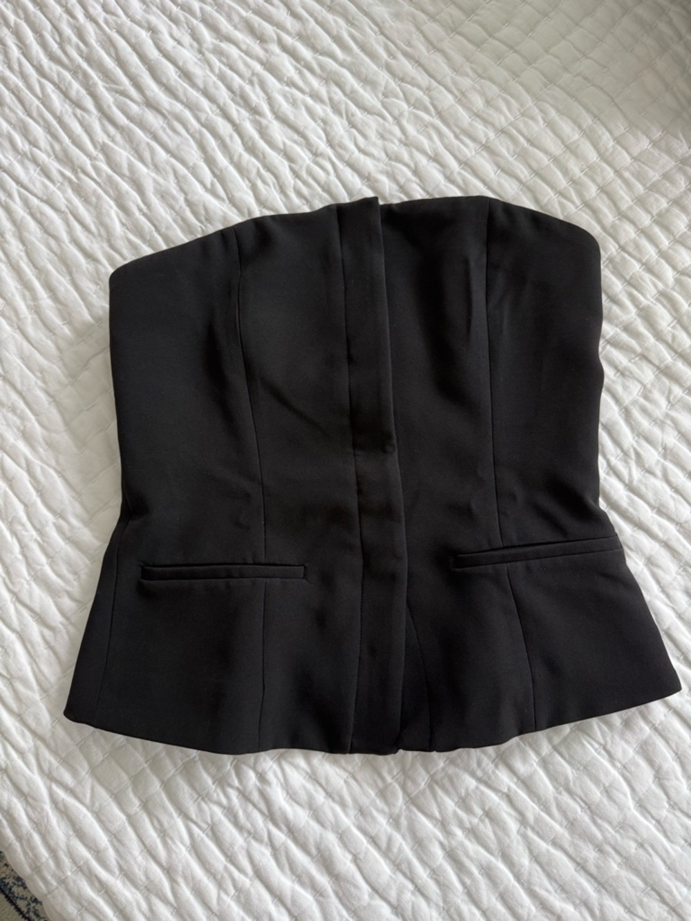 NWT GAP Strapless Black Corset Top Size Small